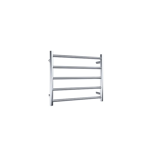 Chrome Evoke 5-Bar Heated Towel Rail - 600mm