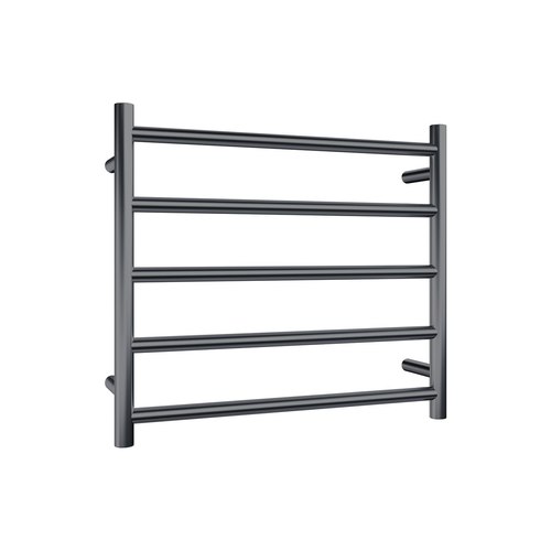 Gunmetal Evoke 5-Bar Heated Towel Rail - 600mm