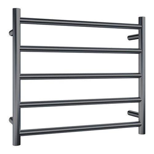 Gunmetal Evoke 5-Bar Heated Towel Rail - 600mm
