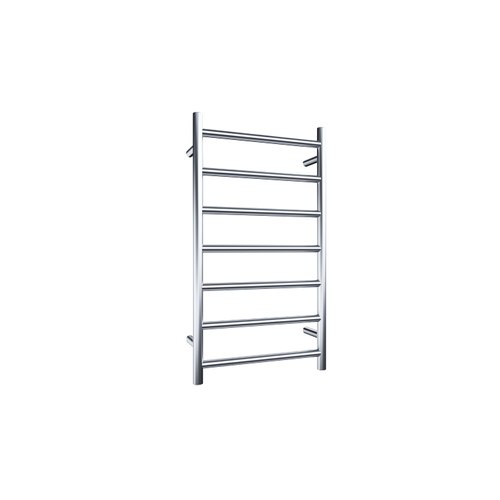 Chrome Evoke 7-Bar Heated Towel Rail - 450mm