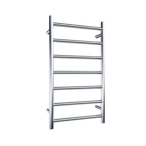 Chrome Evoke 7-Bar Heated Towel Rail - 450mm