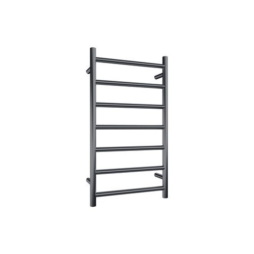 Gunmetal Evoke 7-Bar Heated Towel Rail - 450mm