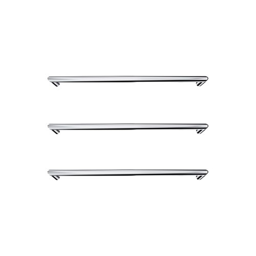 Chrome Toro Round Heated Towel Rail - 832mm