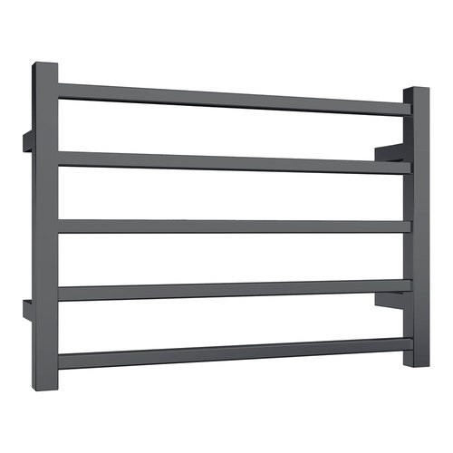 Gunmetal Quadro 5-Bar Heated Towel Rail - 600mm