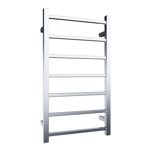 Chrome Quadro 7-Bar Heated Towel Rail - 450mm