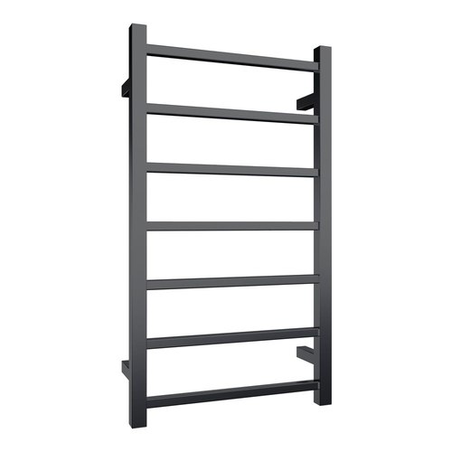 Gunmetal Quadro 7-Bar Heated Towel Rail - 450mm