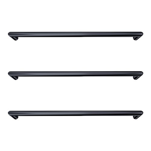 Gunmetal Toro Round Heated Towel Rail - 632mm