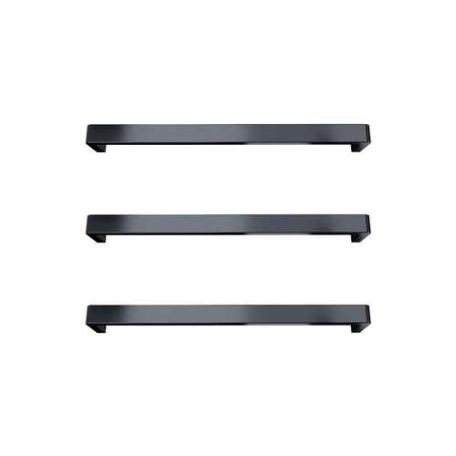 Gunmetal Vera Rounded Heated Towel Bar - 432mm