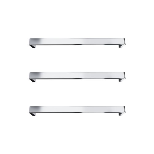 Chrome Vera Rounded Heated Towel Bar - 632mm