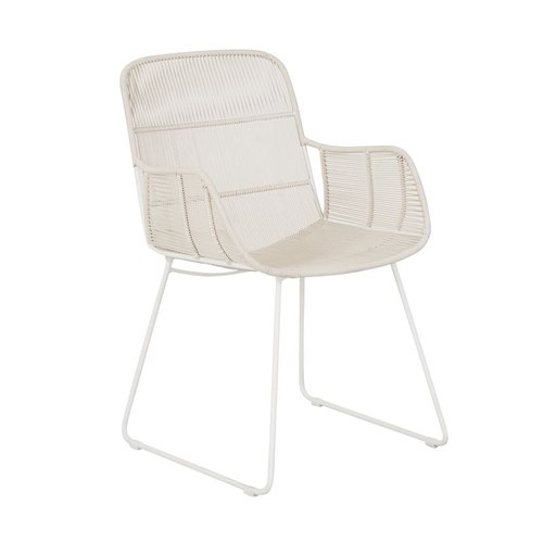 Chalk/White Marina Laze Dining Armchair