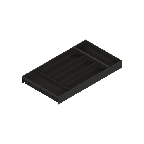 Carbon Black Cutlery Insert - Steel Design | 522 x 300