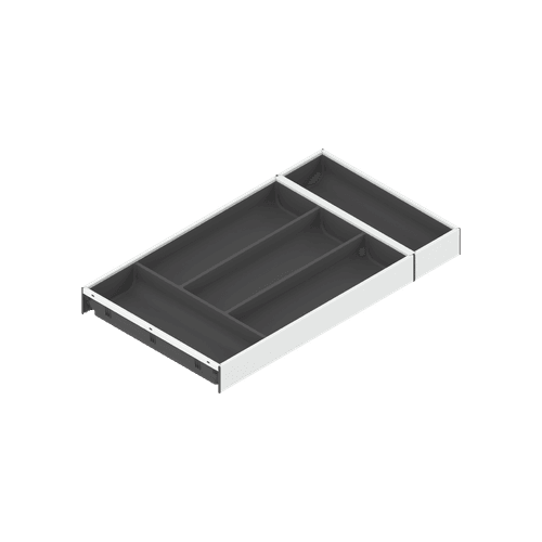 Silk White Cutlery Insert - Steel Design | 522 x 300