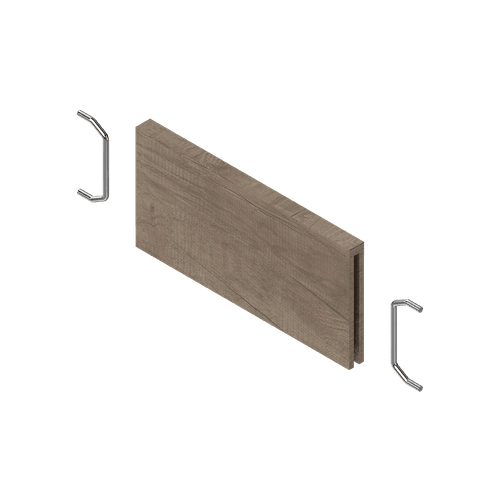 Nebraska Oak X Orion Grey Cross Divider for Narrow Wood Frames