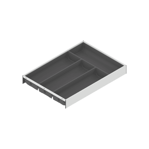 Silk White Cutlery Insert - Steel Design | 422 x 300