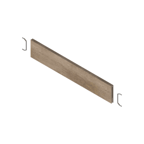 Nebraska Oak X Orion Grey Cross Divider for Short Wood Frames