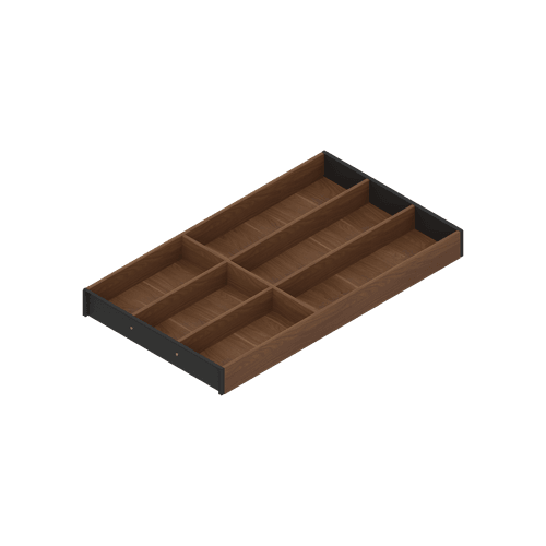 Tennessee Walnut X Carbon Black Cutlery Insert - Wood Design | 522 x 300