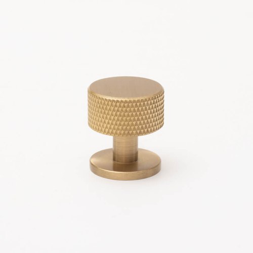 Brass Solid Brass Knurled Kitchen Drawer Knobs