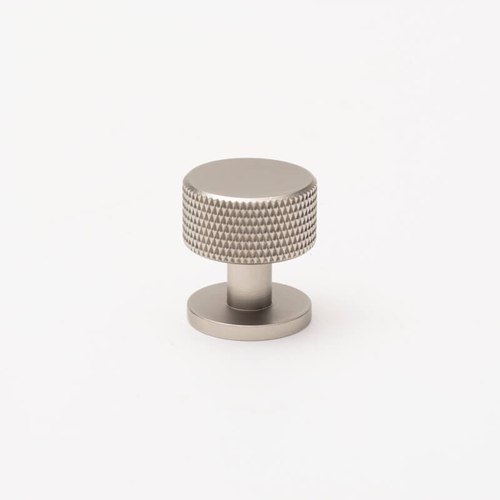 Nickel Solid Brass Knurled Kitchen Drawer Knobs