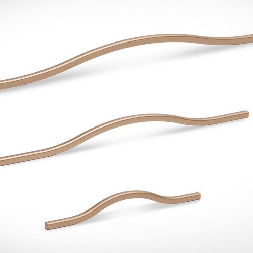 Natural Brass Capri Bow Handle