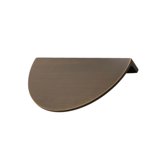 Antique Brass Albany Luna Half Moon Solid Brass Pull Handles