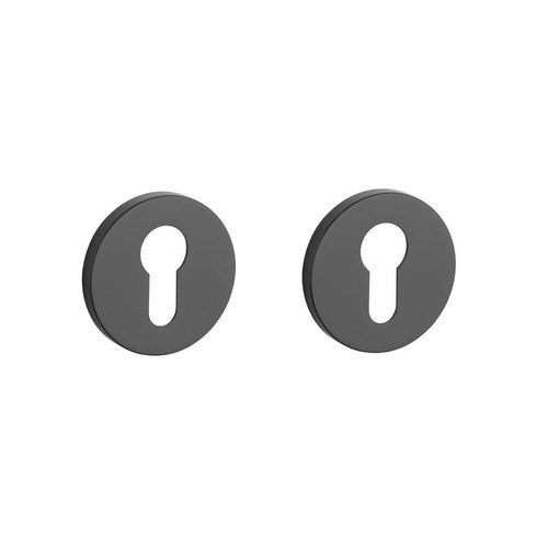 Black AT APRILE Euro Escutcheons R SLIM 7MM