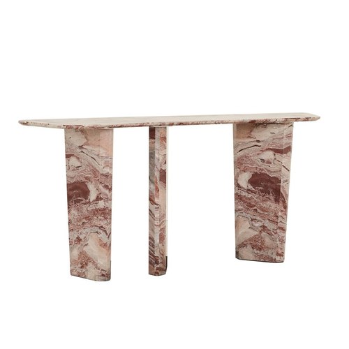 Carob Jasper Marble Console