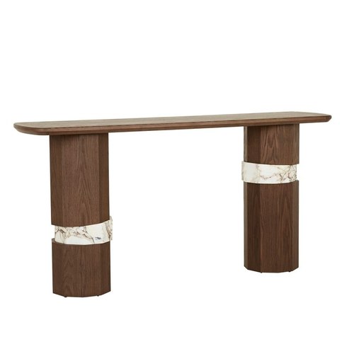 Matt Ocean Marble/Smoked Ash Everest Console Table