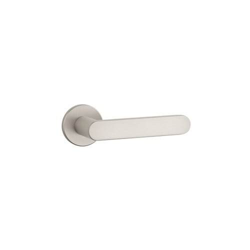 Matt Satin Brushed Nickel AS APRILE ALORA Lever Handle on Round Rose R SLIM 7MM