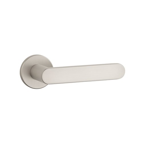 Matt Satin Brushed Nickel AS APRILE ALORA Lever Handle on Round Rose R SLIM 7MM