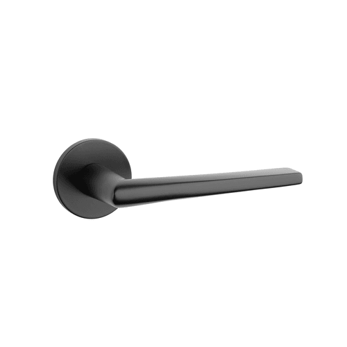 Black STILE SALTA Lever handle on Round Rose R SLIM 7MM