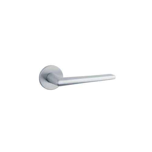 Brushed Satin Chrome STILE SALTA Lever handle on Round Rose R SLIM 7MM