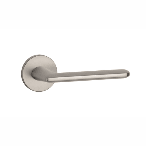 Matt Satin Brushed Nickel STILE AVA Lever Handle on Round Rose R SLIM 7MM
