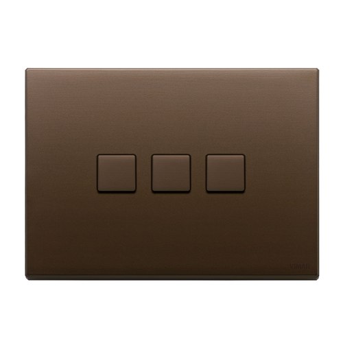 Flat Brushed Dark Bronze Vimar Eikon Flat Light Switches