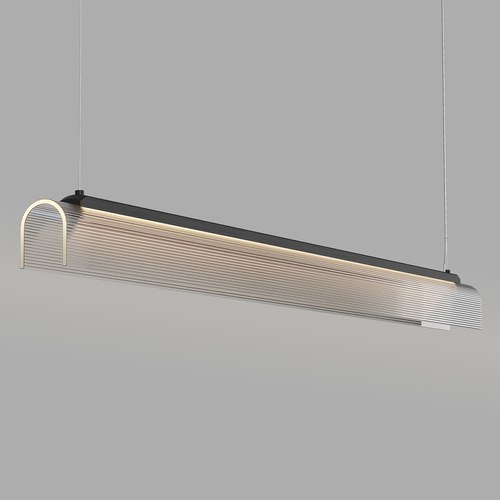 Iron Edge Linear Pendant Light