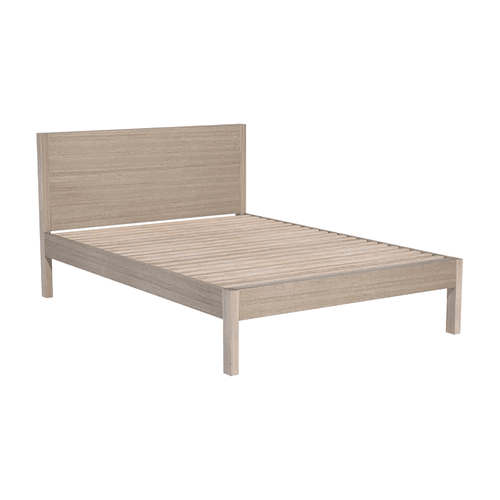 White Wash Cassia with Headboard | Bed Frame