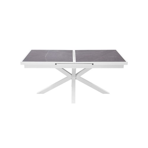 White Ceramica Extendable Dining Table