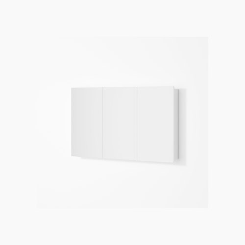 White Pavia 1200 Mirror Cabinet