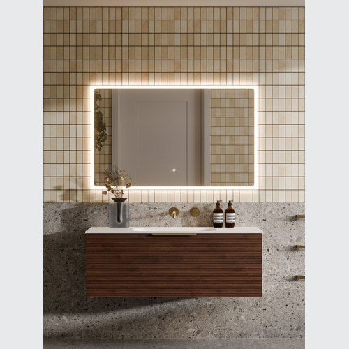 Walnut Lineare 1200 Orchard Single Drawer Vanity