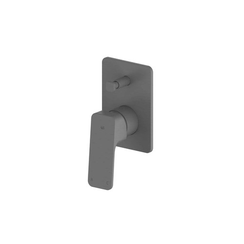 PVD Gunmetal Swept Diverter Shower Mixer