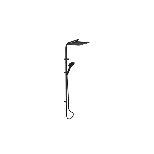 Matte Black Skyla Airflo Twin Rail Shower