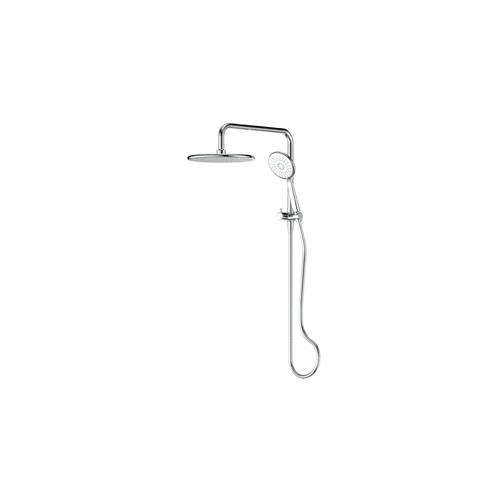 Chrome Rocco Short Twin Rail Shower