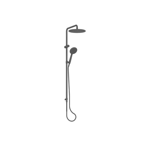 PVD Gunmetal Rocco Twin Rail Shower