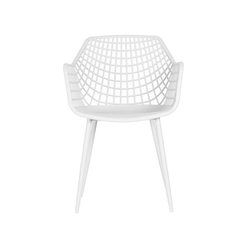 White Ava Outdoor Dining Armchair