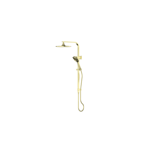 PVD Brushed Brass Corban Twin Rail Shower