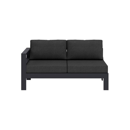Charcoal Grey Sandpiper 2.0 Outdoor Sectional Right Arm Loveseat