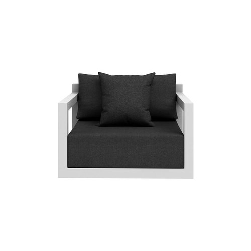 White Frame / Grey Fabric Ibis 2.0 Outdoor Armchair