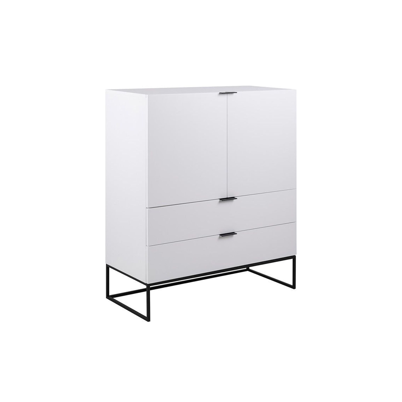 SVANA Tall Sideboard 100cm White ArchiPro AU