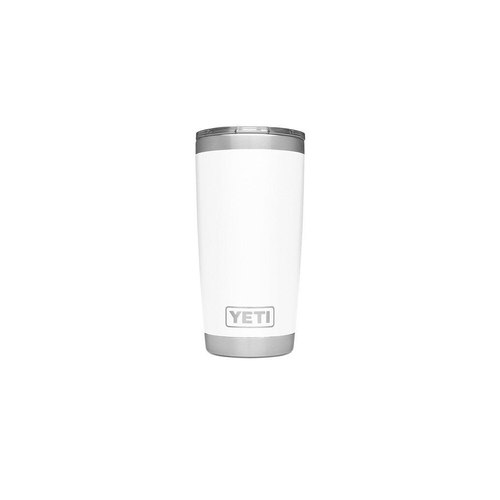 White YETI Rambler 20 oz Tumbler