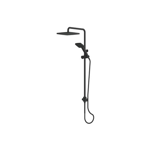 Matte Black Glide Syntra Rainboost Twin Rail Shower
