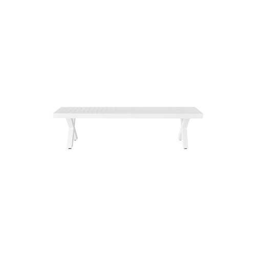 White Varga Outdoor Bench Seat 180cm